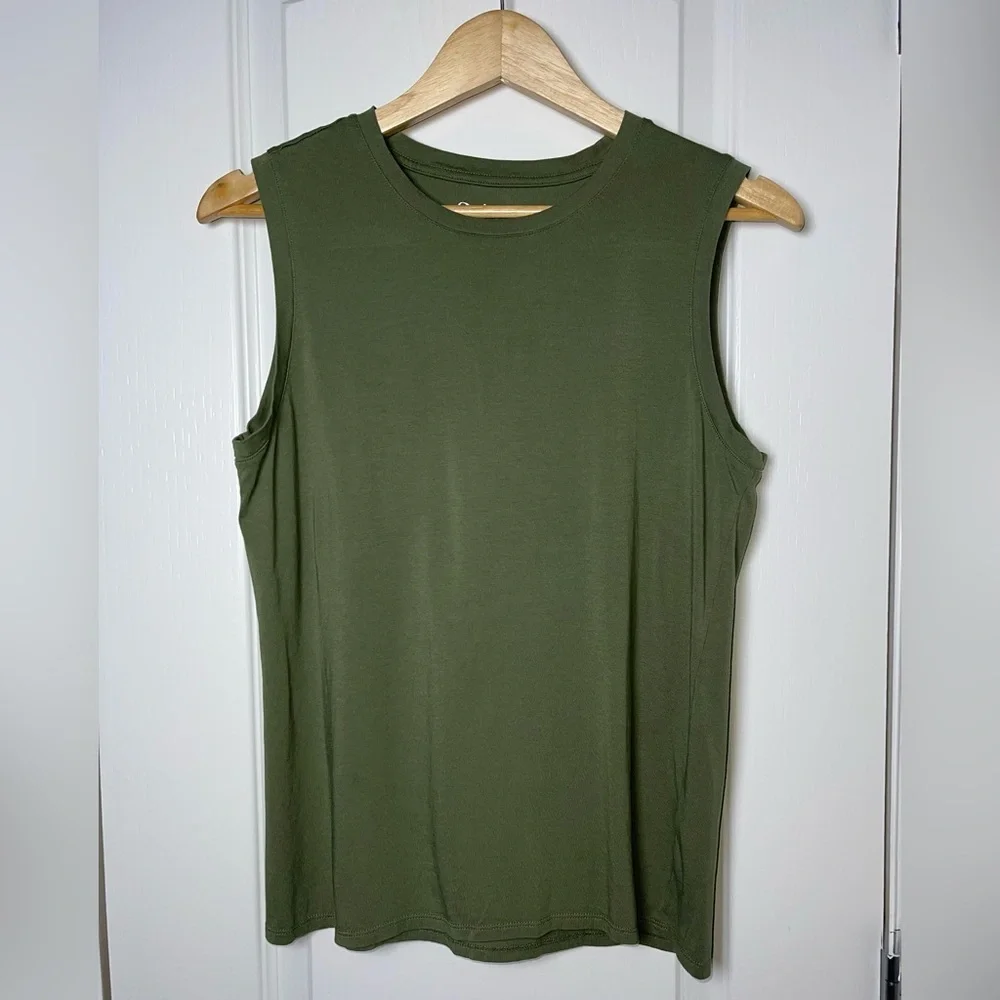 Quince 2 Tank Set Cotton Modal Muscle Tank Size Small - Picture 4 of 11
